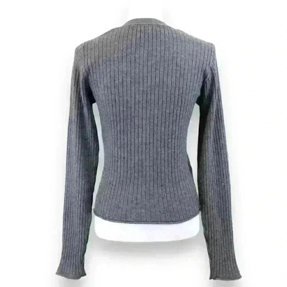 7 For All Mankind Gray Midi Sweater Tank Dress & Matching Cardigan Size Small - Picture 11 of 14